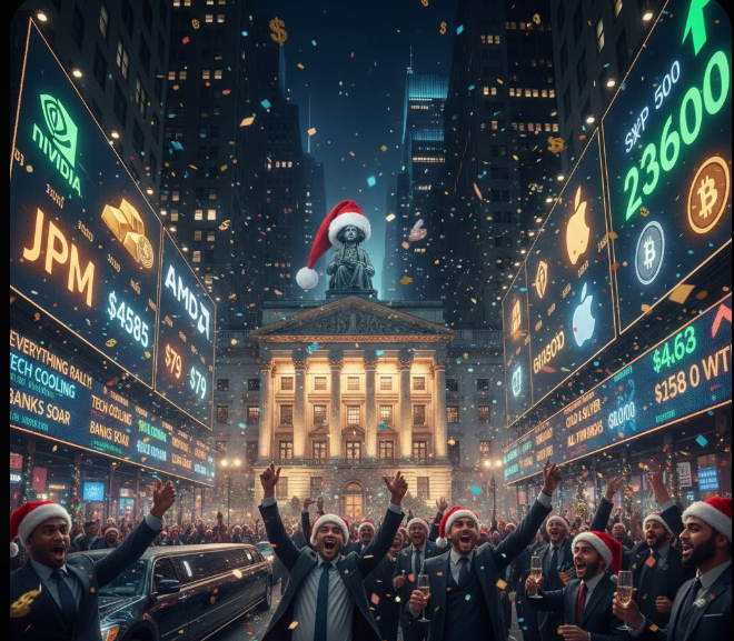 Santa Claus llegó… pero dejó dudas: el cierre más extraño de Wall Street en una década