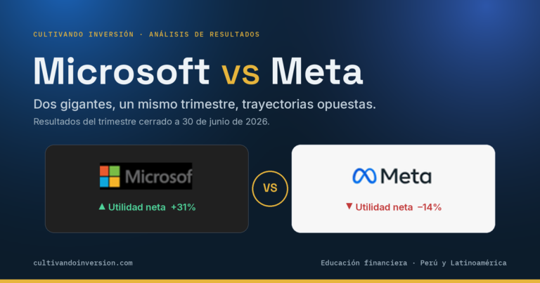 Microsoft vs Meta: análisis de resultados del trimestre cerrado a junio 2026